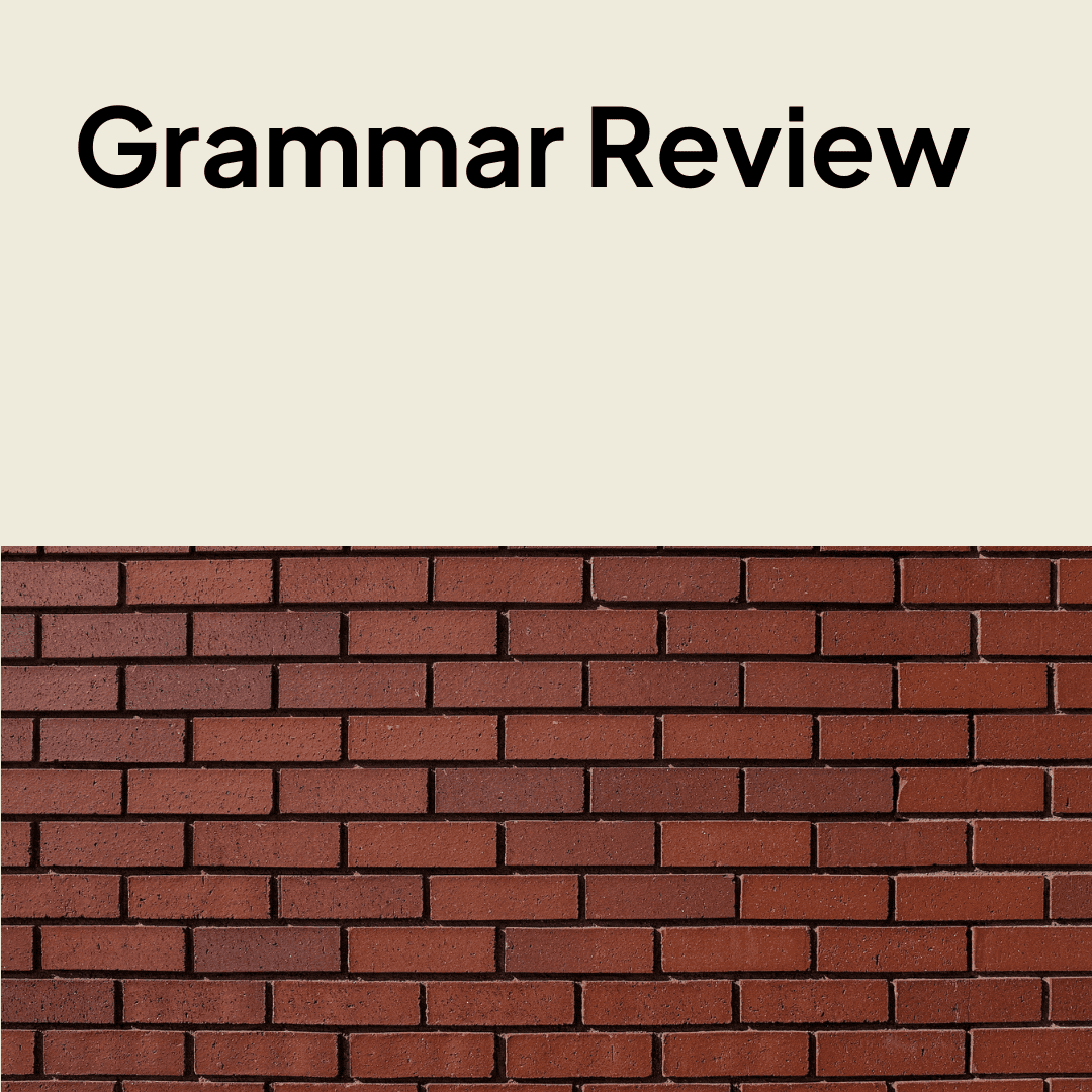 Grammar Review - EnglishFest